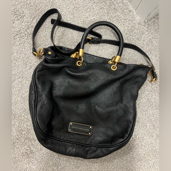 Marc Jacobs Handbags - Marc by Marc Jacobs Satchel Too Hot To Handle Mini Shopper Black Leather Purse